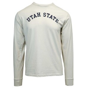 Utah State Long-Sleeve Tee, Collegiate Design, Gray